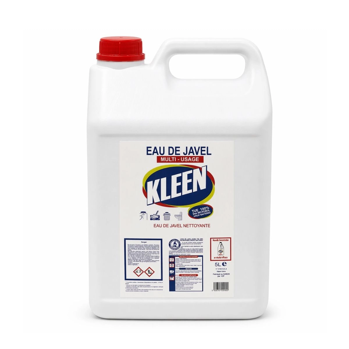 Eau De Javel Kleen 12° 5 Litres Ct/4