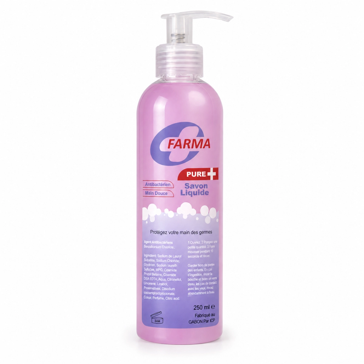 Savon Liquide Antibacterien Farma Pure+ 250 ML Ct/25