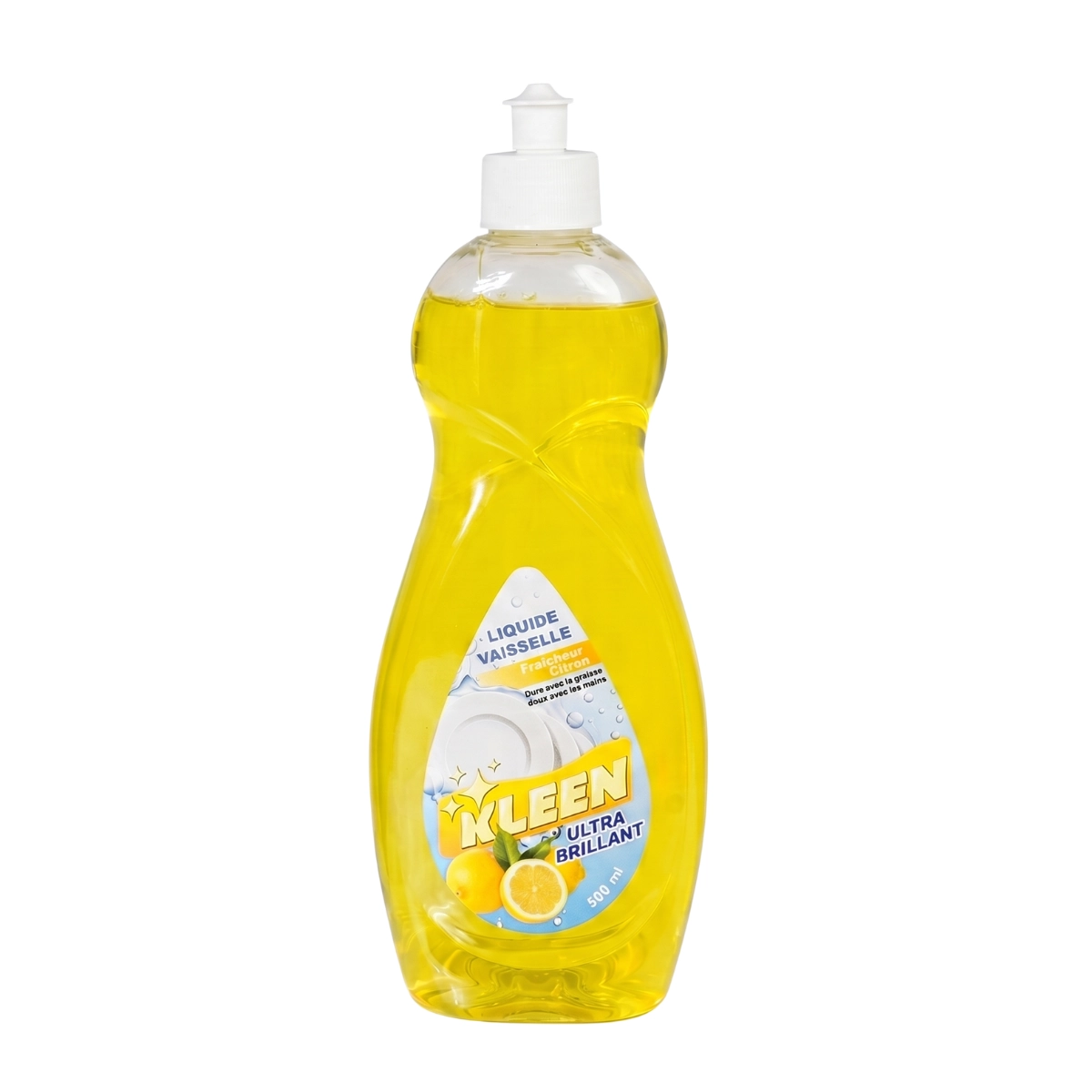 KLEEN Liquide Vaisselle Fraicheur Citron 500ml Ct/12