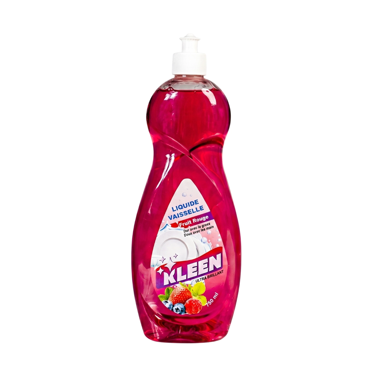 KLEEN Liquide Vaisselle Fruit Rouge 500ml Ct/12