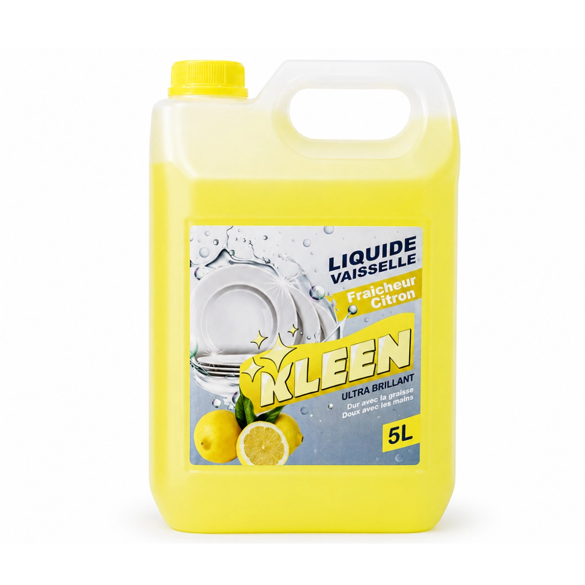 KLEEN Liquide Vaisselle Fraicheur Citron 5L Ct/4
