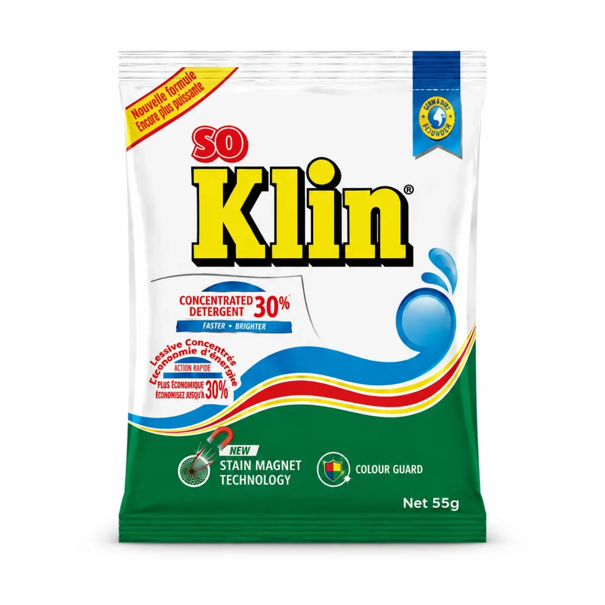 Détergent en poudre SO KLIN 55 g