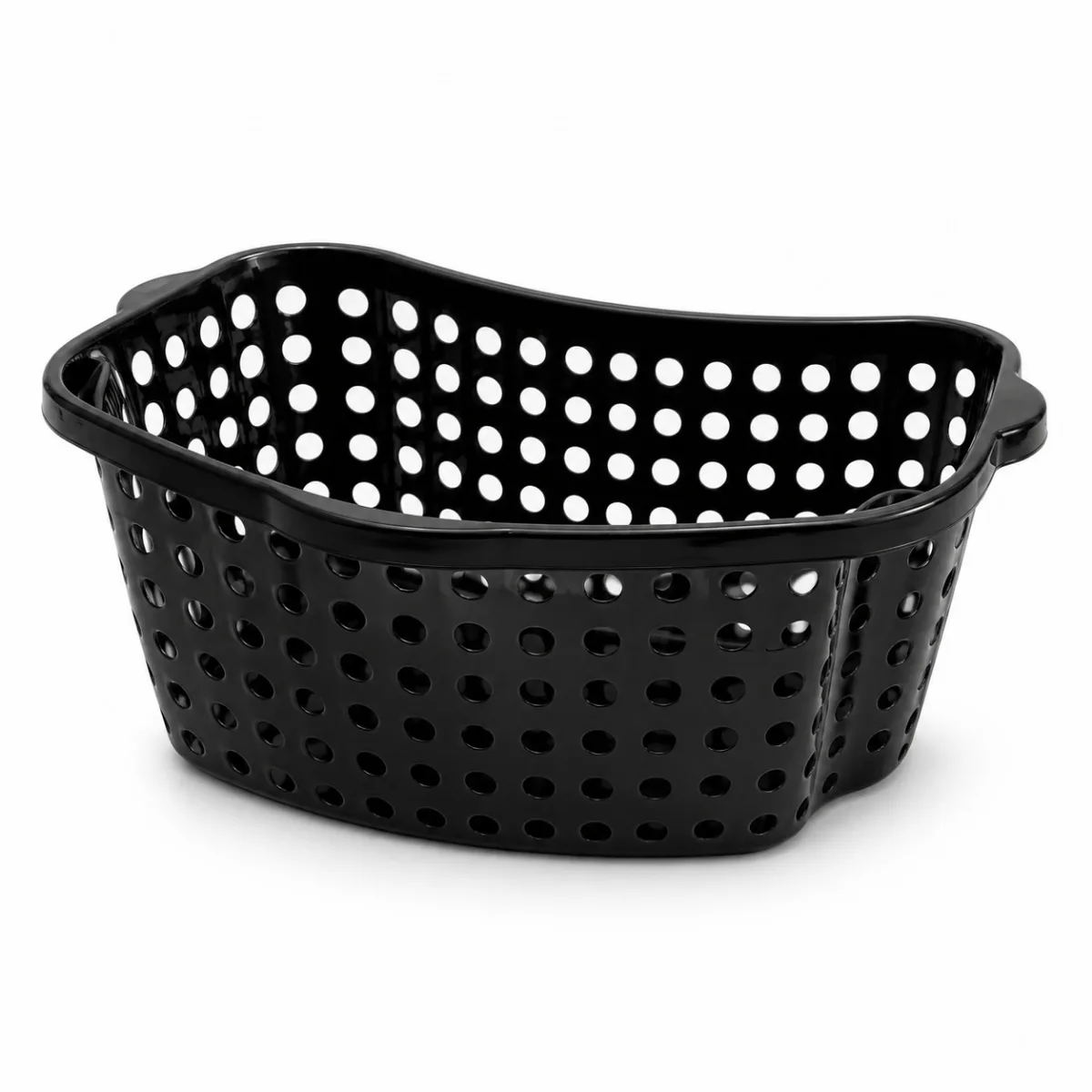Panier à linge ajouré à poignées